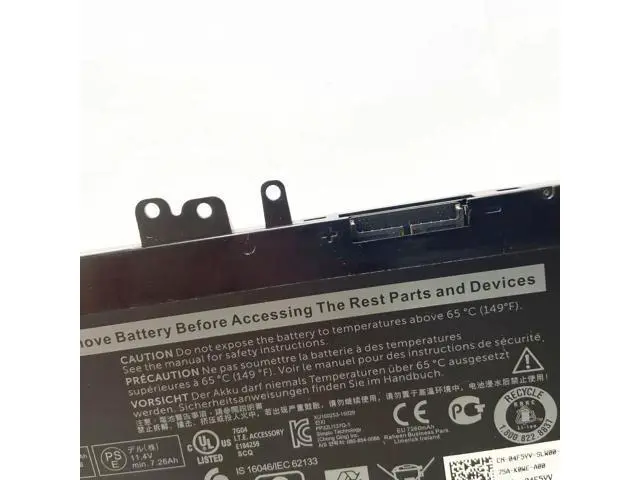 Alt view image 2 of 2 - 84WH WJ5R2 battery for DELL Latitude E5570 Precision 3510