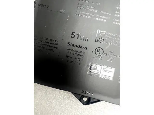 Alt view image 3 of 3 - 51WH YM15G battery for DELL XPS 13 9315 Laptop