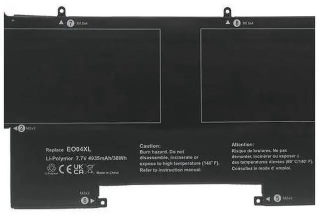 Alt view image 2 of 4 - 38Wh EO04XL battery for HP EliteBook Folio G1 P4P84PT