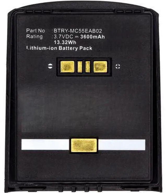 Main image of BTRY-MC55EAB02 High Capacity Battery 3600mAh for Motorola Symbol MC55 MC65 MC67 Series - OEM Replacement Battery, 3.7V Li-ion, 1-Year Warranty