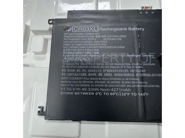 Alt view image 3 of 4 - 49.33WH CR03XL battery for HP Envy X2 12-E000 12-G000
