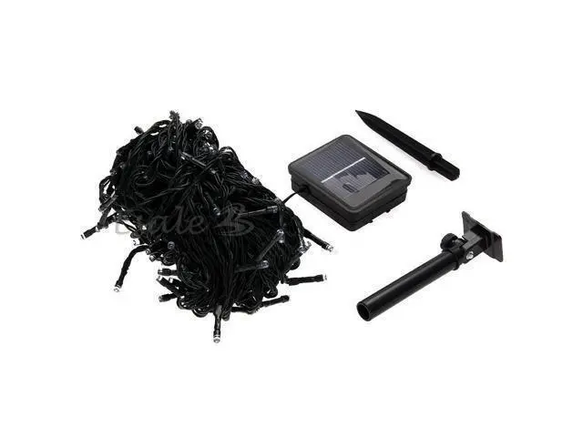 Alt view image 3 of 6 - Solar Power 200 LED Light String Fairy Xmas Garden Party Green Waterproof 22M