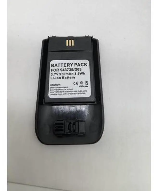 Main image of New 800mAh 3.7V Li-ion Battery for Ascom D63 DH7 DECT 3735 Mitel 5614 5634 Replaces 490933A 660497 Grade A Cells 12-Month Warranty