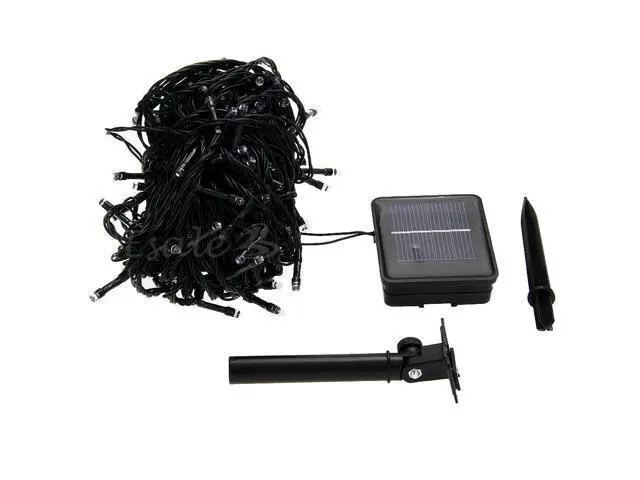 Alt view image 2 of 6 - Solar Power 200 LED Light String Fairy Xmas Garden Party Green Waterproof 22M