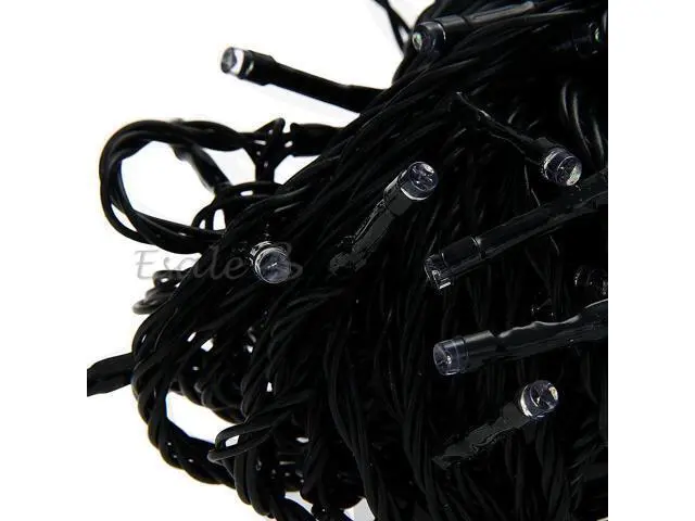 Alt view image 6 of 6 - Solar Power 200 LED Light String Fairy Xmas Garden Party Green Waterproof 22M