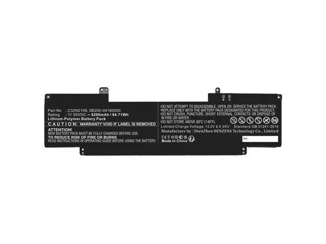 Alt view image 2 of 2 - 96WH C32N2108 battery for Asus ZenBook UX7602ZM-XS91T