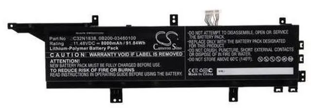 Main image of 95WH C32N1838 battery for Asus ProArt StudioBook Pro X W730G5T W730