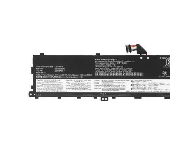 Alt view image 3 of 3 - 5M11L99160 L20M4P75 Replacement Battery for Lenovo ThinkPad P1 Gen 4-6 & X1 Extreme Gen 4-5 - 90Wh High Performance (15.52V Li-ion) - Compatible with L20D4P75 SB11B79215 5B11B79217
