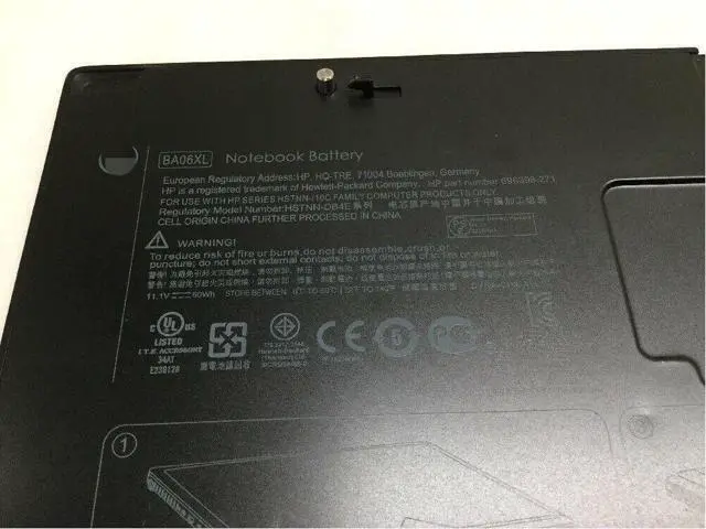 Alt view image 2 of 3 - New Extend Laptop Battery for HP EliteBook Folio 9470M, PN: BA06XL H4Q48AA
