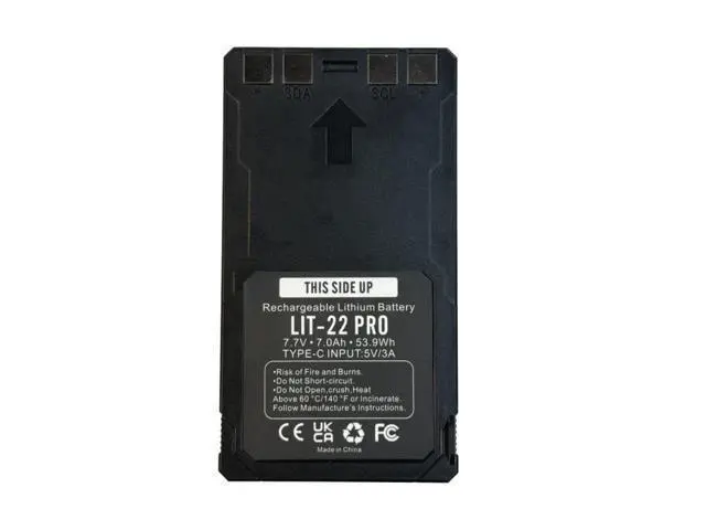 Alt view image 2 of 3 - Replacement Battery for SPYPOINT LIT-22, LITE-22 PRO, FLEX-M Trail Camera 7.7V 7.0Ah 53.9Wh Rechargeable Lithium Battery with Type-C Input (5V/3A)