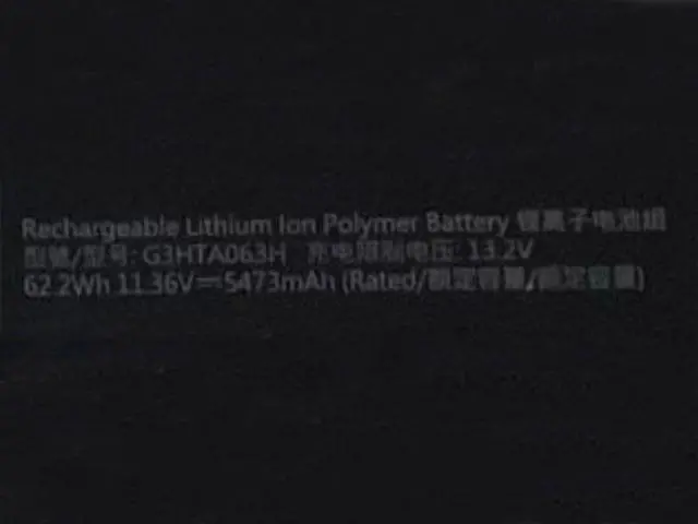 Alt view image 2 of 2 - 59.7WH G3HTA063H battery for Microsoft Surface Book 2nd generation keyboard base