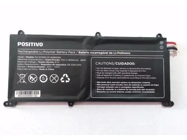 Main image of NV-617690-2S 7.6V 5000mAh Laptop Battery Replacement 38Wh Li-ion Battery for Other Notebooks Compatible with Part # 6482200