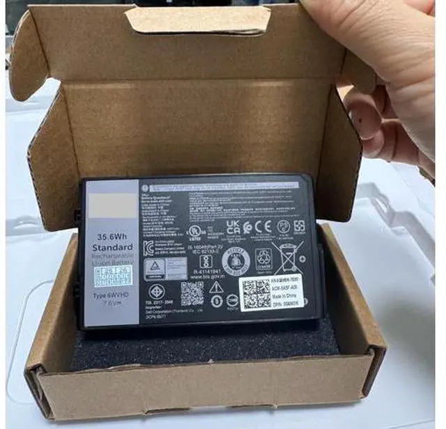 Main image of 6WVHD 451-BDDY Battery for Dell Latitude 7230 Rugged Extreme Tablet | 7.6V 35.6Wh | Replaces FNW8F, 0VDDJY, 0JM6CX | T06H T06H001 Series