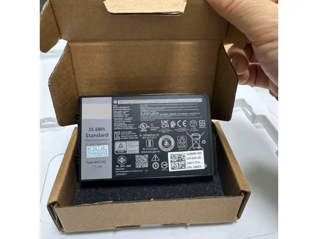 Alt view image 3 of 6 - 6WVHD 451-BDDY Battery for Dell Latitude 7230 Rugged Extreme Tablet | 7.6V 35.6Wh | Replaces FNW8F, 0VDDJY, 0JM6CX | T06H T06H001 Series