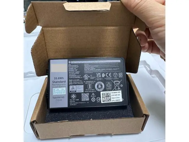 Alt view image 4 of 6 - 6WVHD 451-BDDY Battery for Dell Latitude 7230 Rugged Extreme Tablet | 7.6V 35.6Wh | Replaces FNW8F, 0VDDJY, 0JM6CX | T06H T06H001 Series
