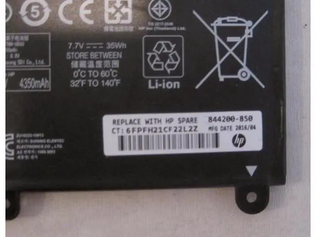 Alt view image 3 of 4 - 35Wh NU02XL Battery for HP HSTNN-UB6U TPN-W117 843535-541 Series 7.7V