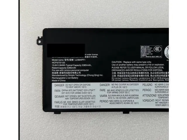 Alt view image 3 of 3 - L23M4PF1 Battery for Lenovo IdeaPad Pro 5 / Yoga Pro 9 / Yoga Pro 7 / Legion 7 | 84Wh 4-Cell | Replaces 5B11M63872, SB11M63866, L23X4PF1 | 15.6V | Type 83D2, 83D4, 83DN Series