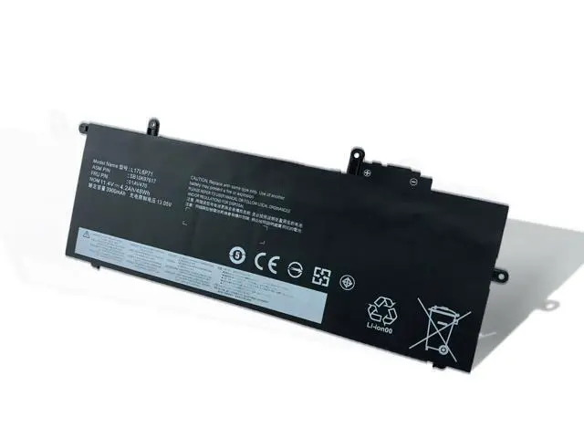 Alt view image 2 of 4 - Replacement Laptop Battery for Lenovo L17C6P71 (11.4V 48Wh 4220mAh) ThinkPad X280 Series L17L6P71 L17M6P71 SB10K97617 SB10K97618 SB10K97619 01AV470 01AV471 01AV472