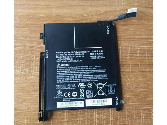 Alt view image 2 of 2 - SQU-1410 802833-001 Replacement Battery for HP Pro Tablet 10 EE G1 | 3.7V 28.12Wh 7600mAh Li-Polymer | H9X71EA M5H12UA L3Z82UT Compatible