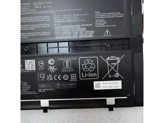 Alt view image 2 of 3 - C21N2209 Battery for ASUS VivoBook 13 Slate T3304 T3304GA Series | 50Wh 6-Cell | Replaces 0B200-04360000, 2ICP4/61/146 | 7.74V Detachable 2-in-1 Laptop