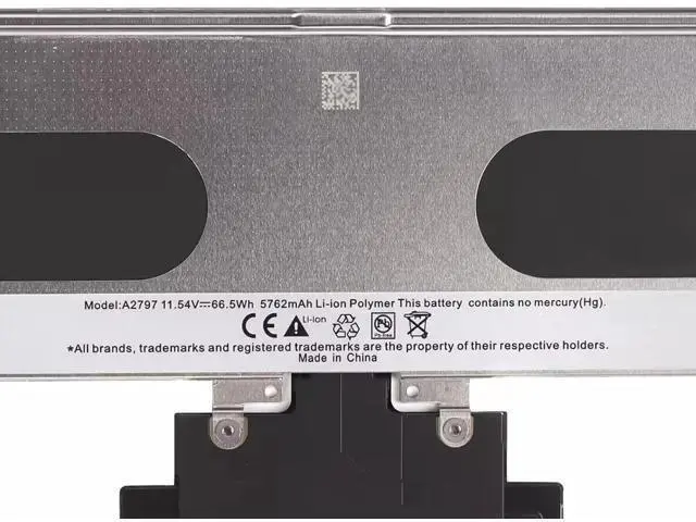 Alt view image 3 of 3 - New A2797 66.5Wh 11.54V Li-Polymer Battery for MacBook Air 15" M2 2023 A2941 Replaces 5762mAh Grade A Cells Includes Tools 12 Month Warranty