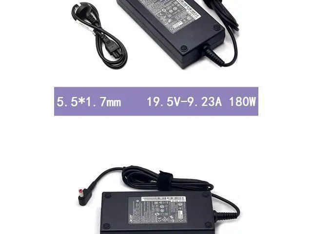 Alt view image 3 of 4 - Replacement AC Adapter 19.5V 9.23A for Acer ADP-180MB K I7 Predator Helios 300 PH317-51-70KH PH317-51 Predator 17 G9-791 G9-791G G9-792 G9-792G 15 G9-592 G9-592G G9-591 G9-591G G3-571 Slim