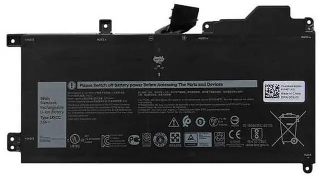 Main image of 38WH 1FKCC battery for DELL latitude laptop 7210 2-1 laptop