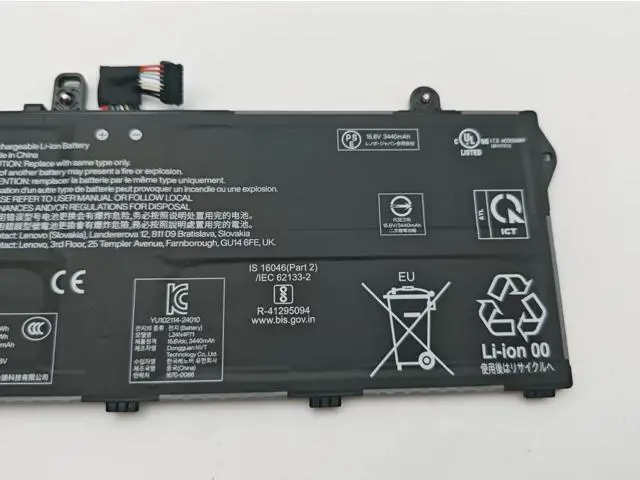 Alt view image 2 of 3 - 5B11M90130 54.7Wh 15.6V 4-Cell Li-ion Battery for Lenovo ThinkPad L13 Gen 6 S2 Gen 10 2-in-1 Replaces L24D4P72 L24N4P71 Grade A Cells