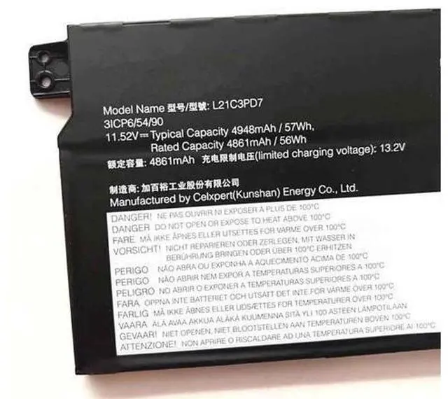 Alt view image 3 of 3 - 57WH L21M3PD7 battery for Lenovo ThinkBook 16 G4+ IAP ARA