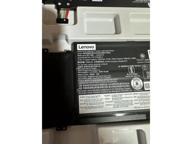 Alt view image 2 of 3 - 61WH L20M4PF2 battery for Lenovo Yoga Slim 7 Carbon 14ACN6