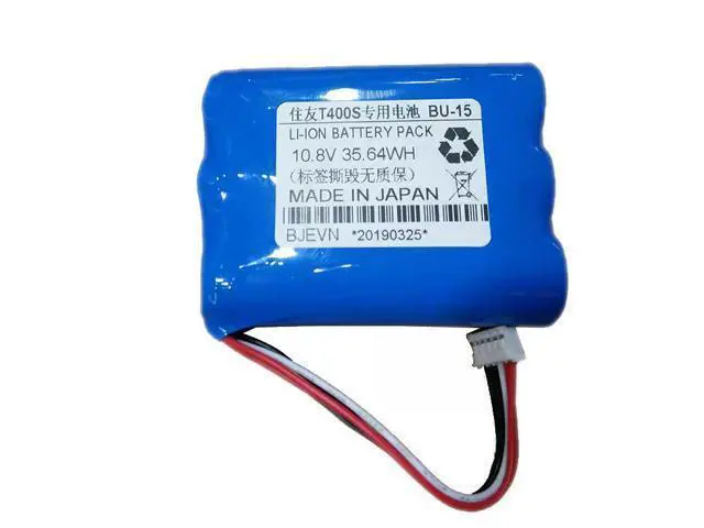 Alt view image 2 of 3 - BU-15 Replacement Battery for Sumitomo T-400S / T400S OTDR Fusion Splicer - 10.8V 35.64Wh (3300mAh) Li-ion