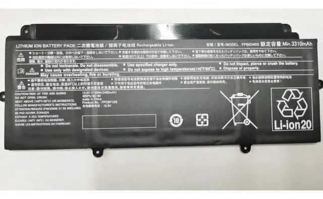 Main image of 50Wh New FPB0340S FPCBP536 Laptop Battery for Fujitsu LifeBook U937 U938 Series