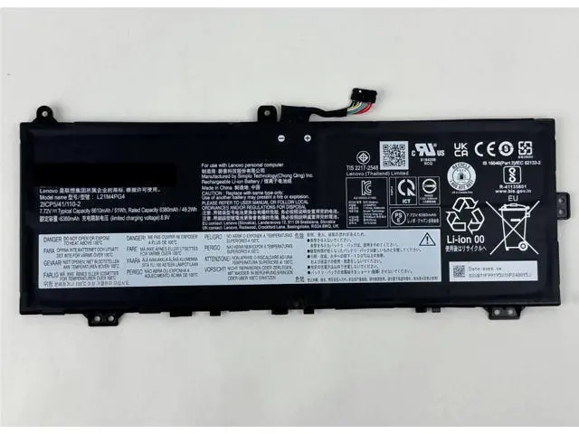 Alt view image 6 of 7 - 51WH L21M4PG4 battery for Lenovo Flex 5 Chrome-14IAU 83AJ 83AK Series