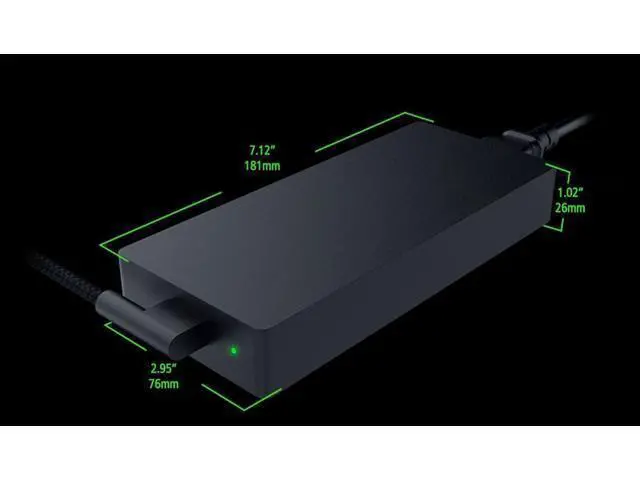 Alt view image 3 of 6 - Slim 330W 280W Gan Charger for MSI Stealth 18 AI Studio A1VIG-009US Gaming Laptop 20V 16.5A AC Power Supply Adapter Cord