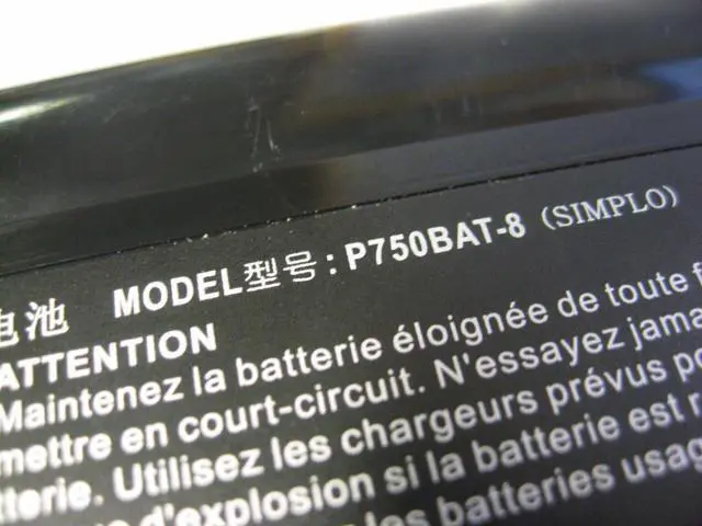 Alt view image 3 of 3 - 82Wh P750BAT-8 Battery for Clevo P750ZM P751ZM P770ZM P771ZM 6-87-P750S-4U73