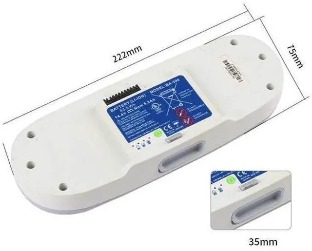 Alt view image 3 of 3 - BA-300 Replacement Battery for Inogen One G3 Portable Oxygen Concentrator - 92Wh 14.4V High-Capacity Battery, Model #10400-1010-8