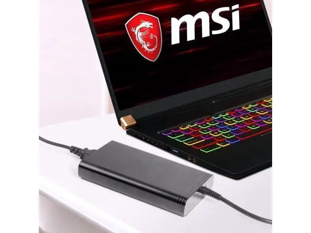 Alt view image 2 of 5 - KFD 19.5V 11.8A 230W AC Adapter for NUC X15 9 Extreme MSI GS66 GS65 GS76 GS75 A17-230P1A Gigabyte Razer Blade Stealth RZ09 Gaming Laptop Charger Minisforum MS-01 GMKtec EVO-X2 Mini PC Power Supply