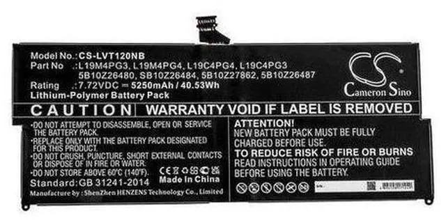 Main image of 42WH L19M4PG4 battery for Lenovo ThinkPad X12