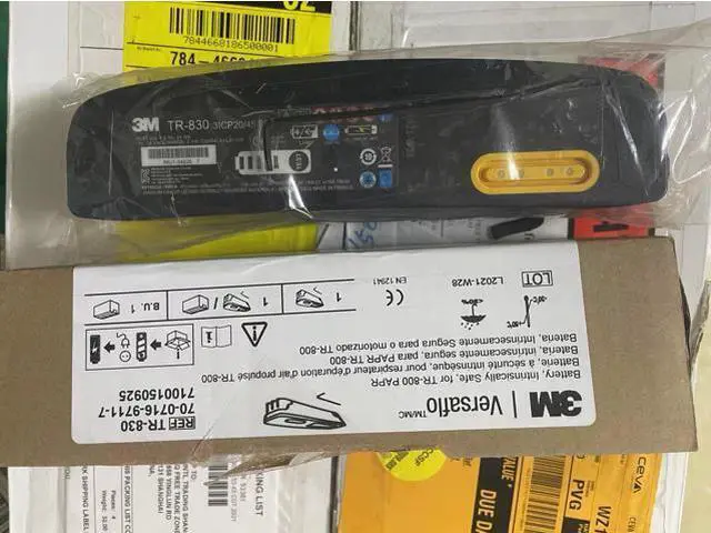Alt view image 3 of 3 - 3M Versaflo TR-830 Intrinsically Safe Battery for TR-800 Series PAPR Systems - Explosion-Proof Certified (UL 60079)