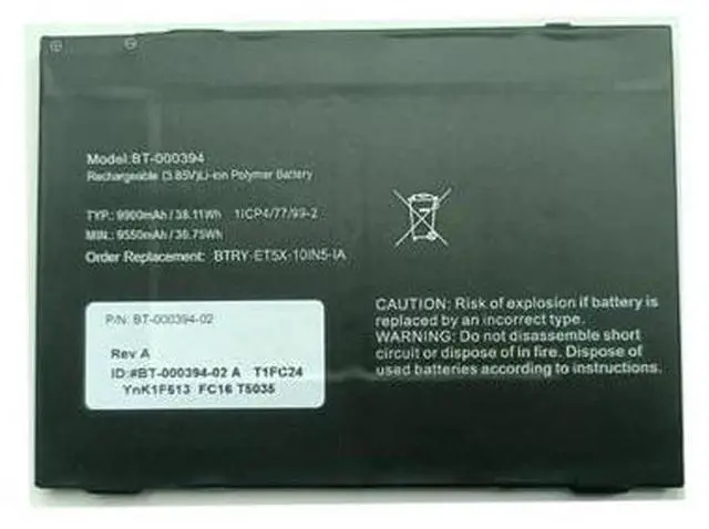 Alt view image 3 of 3 - New BT-000394 9550mAh 3.85V Li-Polymer Battery for Zebra ET51 ET56 10" Replaces BTRY-ET5X-10IN6-01 NOT for 8" Grade A Cells 12 Month Warranty