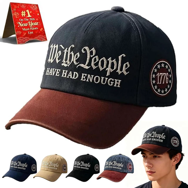 Main image of We The People Hat, We The People Have Had Enough Hat Patriotic Baseball Cap, Embroidered Hats Caps for Men Women