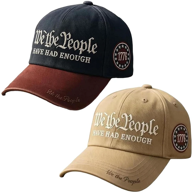 Main image of We The People Hat, We The People Have Had Enough Hat Patriotic Baseball Cap, Embroidered Hats Caps for Men Women