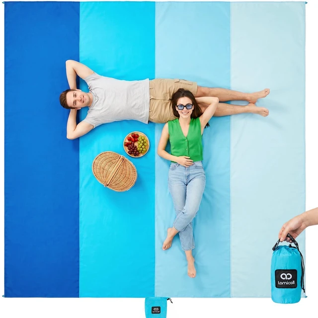 Main image of Oversized & Lightweight Beach Blanket Sandproof Waterproof
