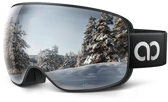 Main image of Ski Goggles with 3X Anti-Fog - 100% UV Protection, OTG, Gifts for Skiing, Snowboard, Snowmobile, Men, Women