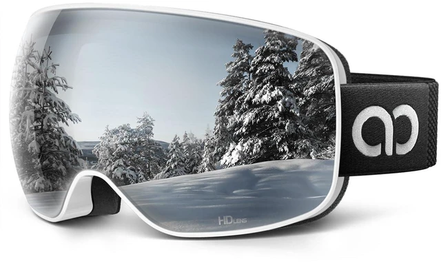 Main image of Ski Goggles with 3X Anti-Fog - 100% UV Protection, OTG, Gifts for Skiing, Snowboard, Snowmobile, Men, Women