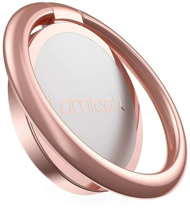Main image of Rose Gold Cell Phone Ring Holder, Universal Adhesive Finger Grip