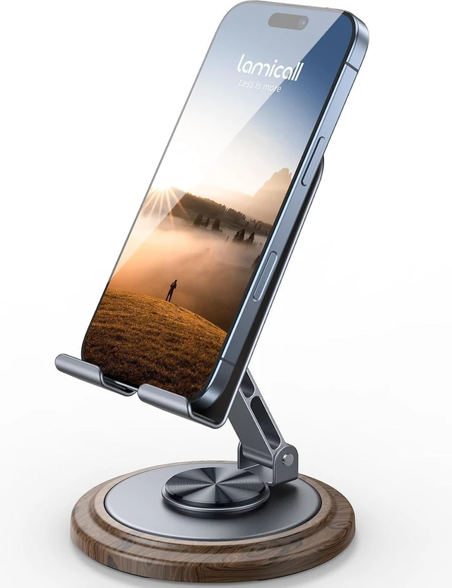 Main image of Sturdy Grey Phone Stand, Desk Accessories for Men