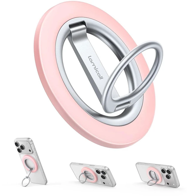 Main image of for MagSafe Magnetic Phone Ring Grip, Super Magnet Pink Ring