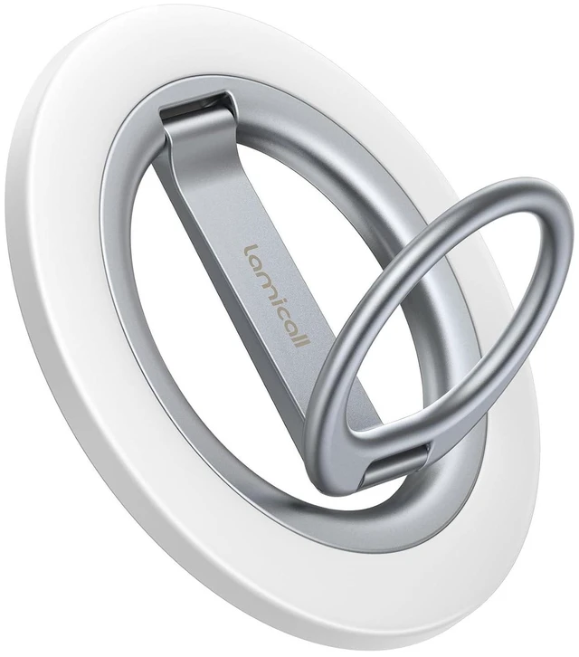 Main image of Magnetic Phone Ring Grip Stand, Stable Dual-Hinge for MagSafe