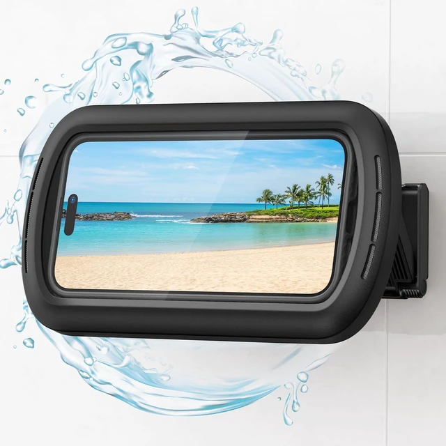 Main image of Shower Phone Case Holder Waterproof, Bigger Size for 4"-7" Phone